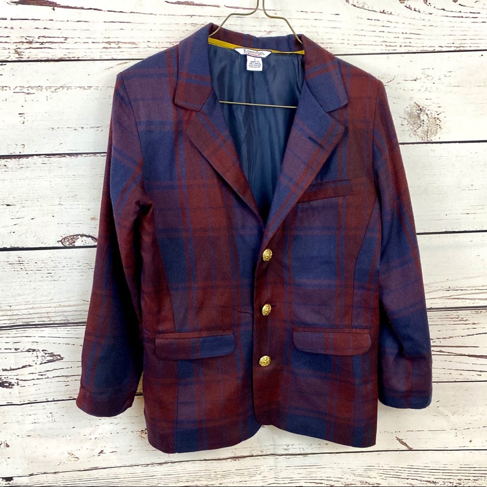 Kitestrings Hartstrings Boys Navy Blazer size 12 - Picture 1 of 10